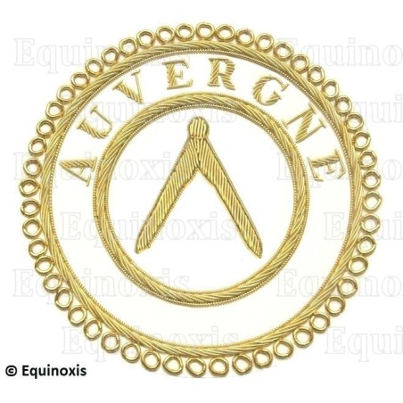 Badge / Macaron GLNF – Grande tenue provinciale – Grand Inspecteur – Auvergne – Brodé main